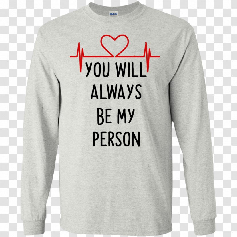 Long-sleeved T-shirt Hoodie - Text Transparent PNG