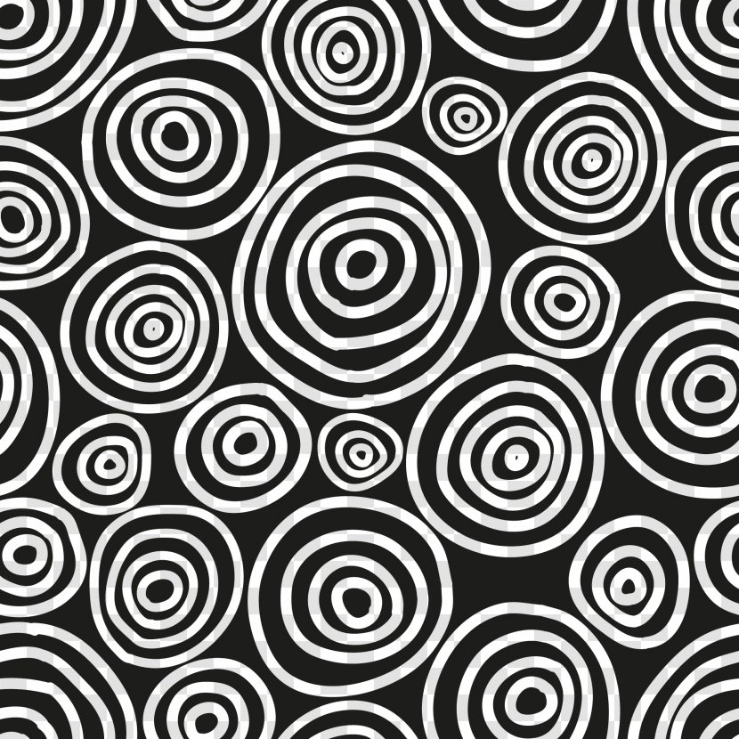 Black And White Download Cartoon - Watermark - Shading Background Watermark,Cartoon Painted Circle Swirl Transparent PNG