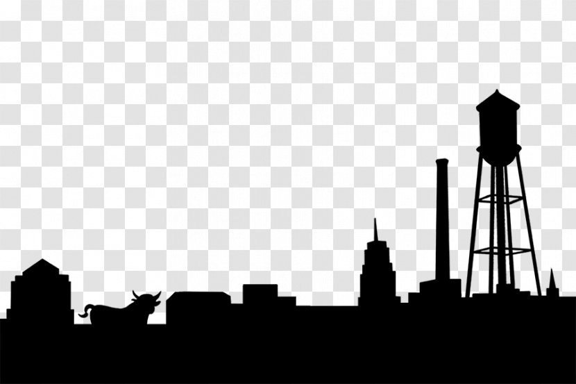 Skyline Durham Raleigh Silhouette Asheville - Tower Transparent PNG