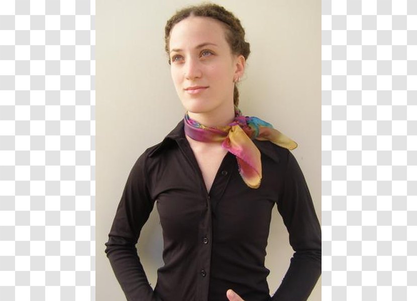 Shoulder Scarf - Dress Shirt - Hand Painted Rainbow Transparent PNG