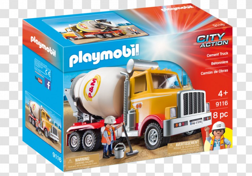 Cement Mixers Playmobil Food Truck - Betongbil - Concrete Transparent PNG