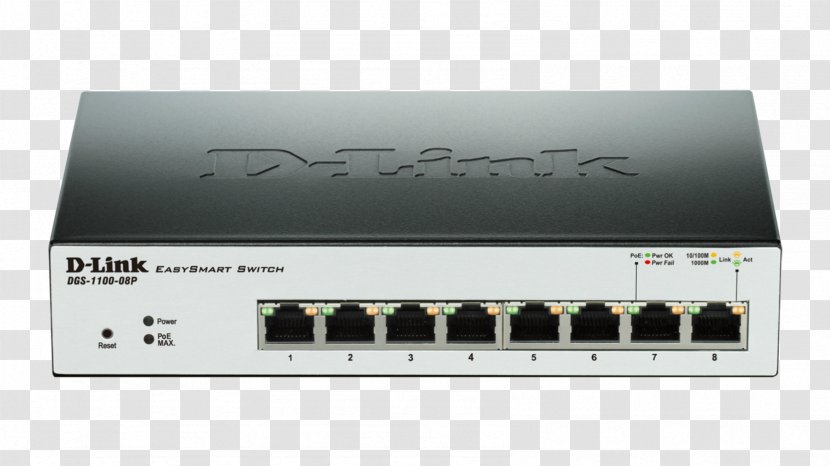 Power Over Ethernet Gigabit Network Switch Port - Computer Transparent PNG