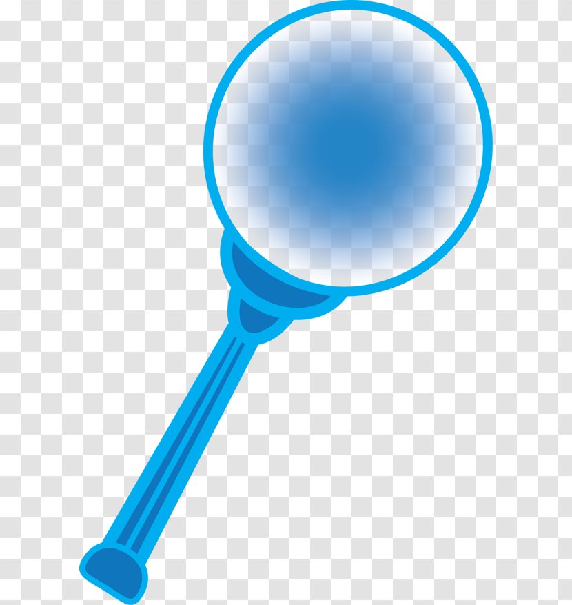 Magnifying Glass Clip Art - Electric Blue - Search Icon Transparent PNG