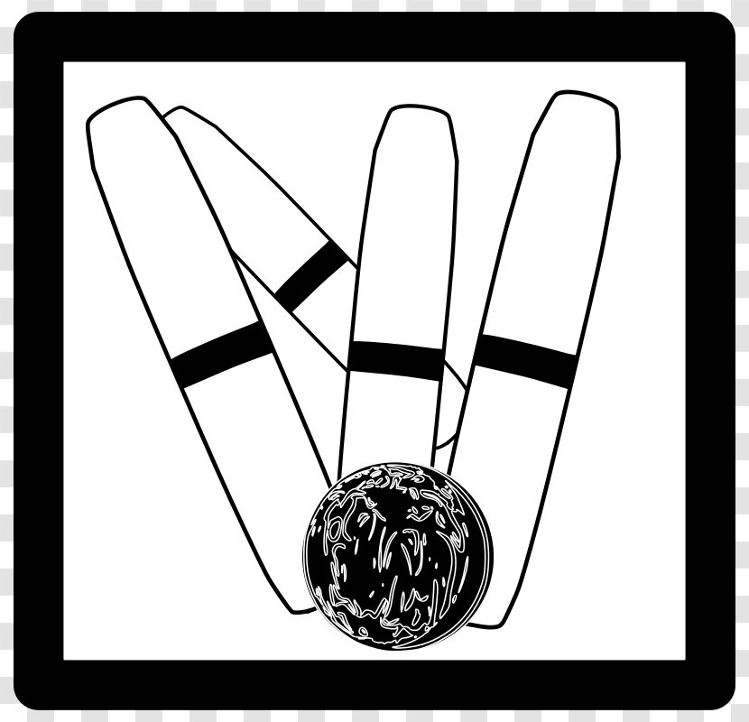 Duckpin Bowling Candlepin Pin Clip Art - Black - Pictures Of People Transparent PNG