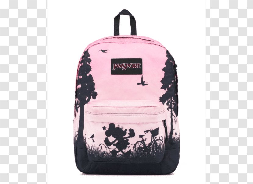 JanSport SuperBreak Backpack High Stakes Minnie Mouse - Brand Transparent PNG