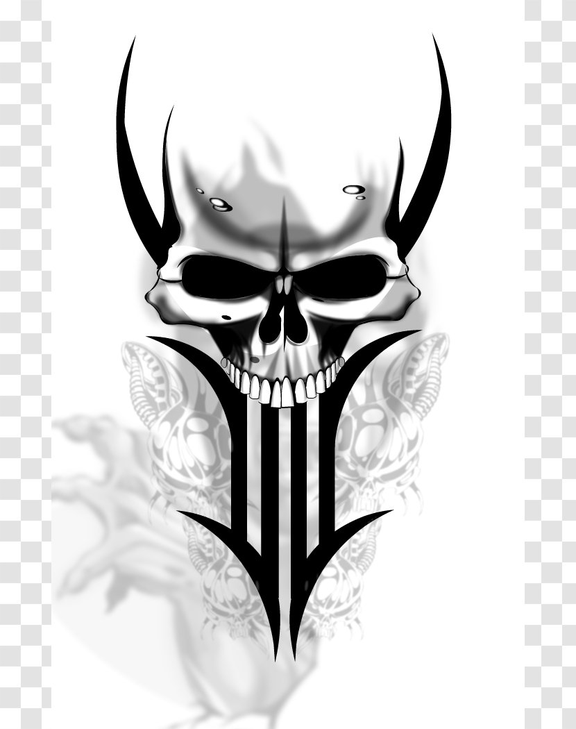 Tattoo Human Skull Symbolism Flash - Sleeve - Evil Designs Transparent PNG