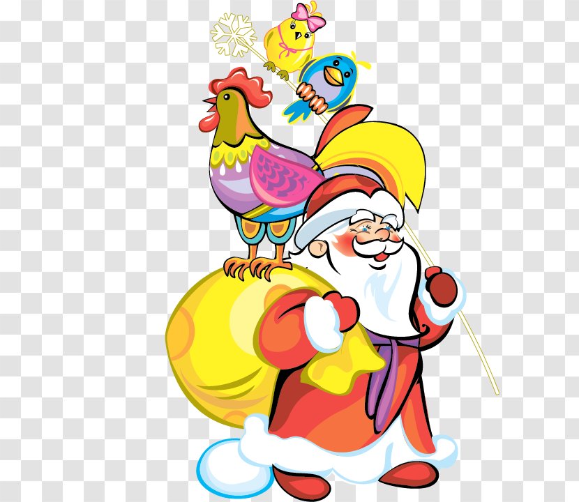 Ded Moroz Santa Claus Christmas New Year Clip Art Transparent PNG