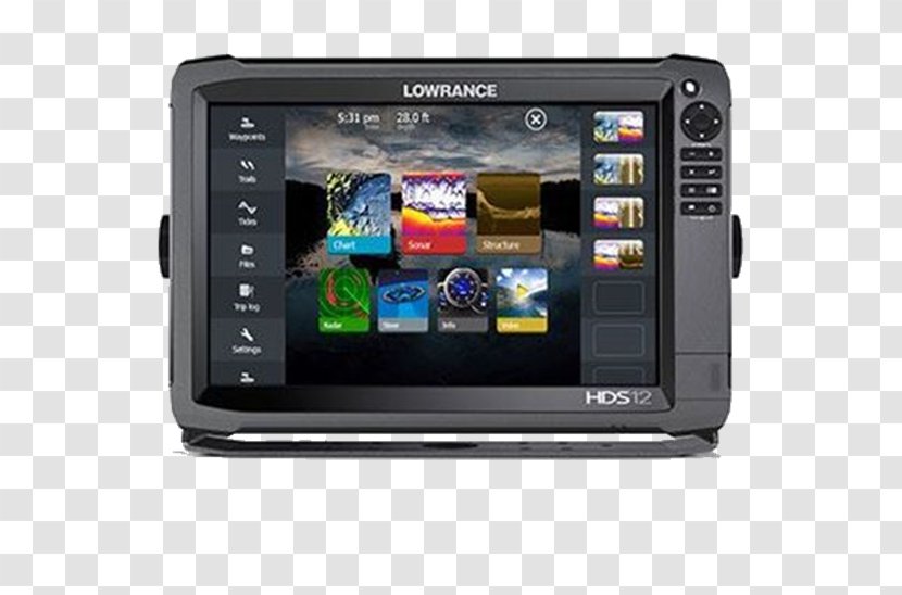 Lowrance Electronics Chartplotter Fish Finders Display Device Touchscreen Transparent PNG