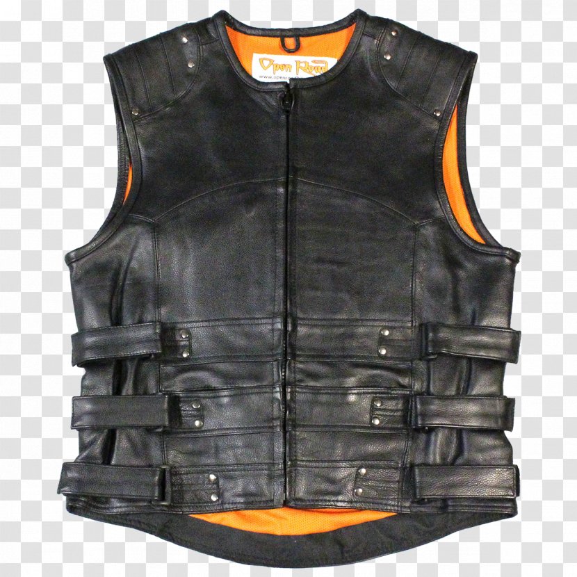 Gilets Jacket Boutique Of Leathers Zipper - Lining Transparent PNG