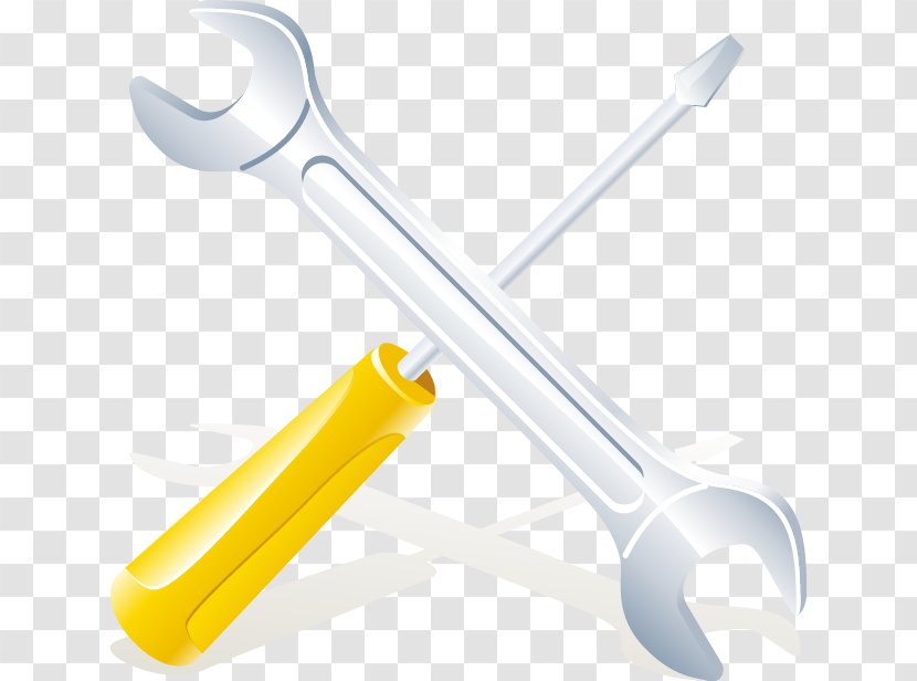 Tool Screwdriver Wrench - Hand-painted Pattern Tools Transparent PNG