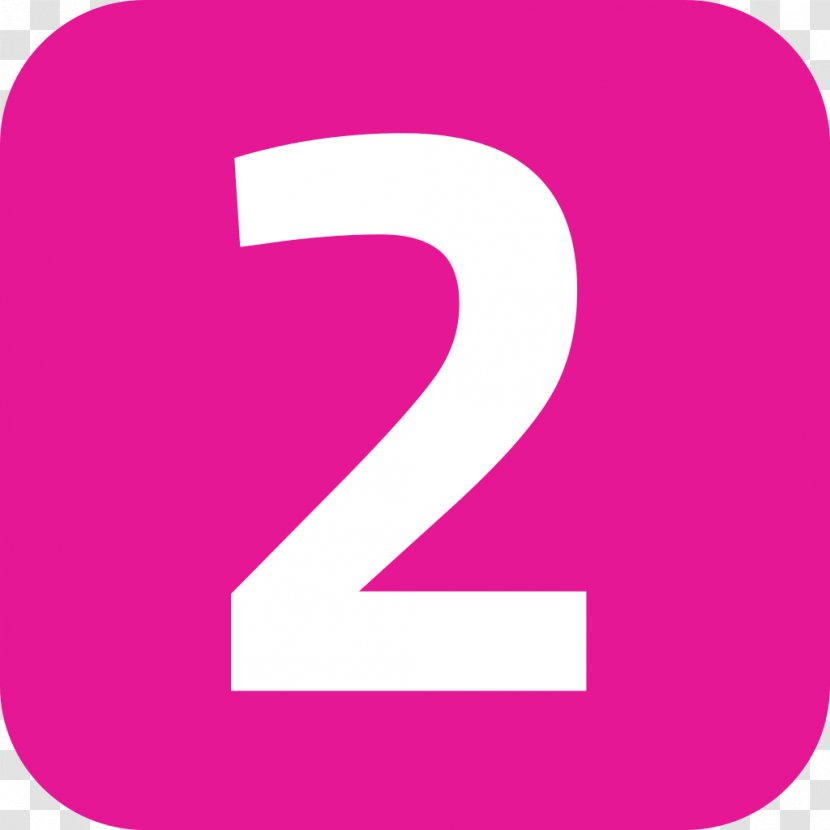 Line 2 1 Metrovalencia Logo Rapid Transit - Number - Pink Transparent PNG