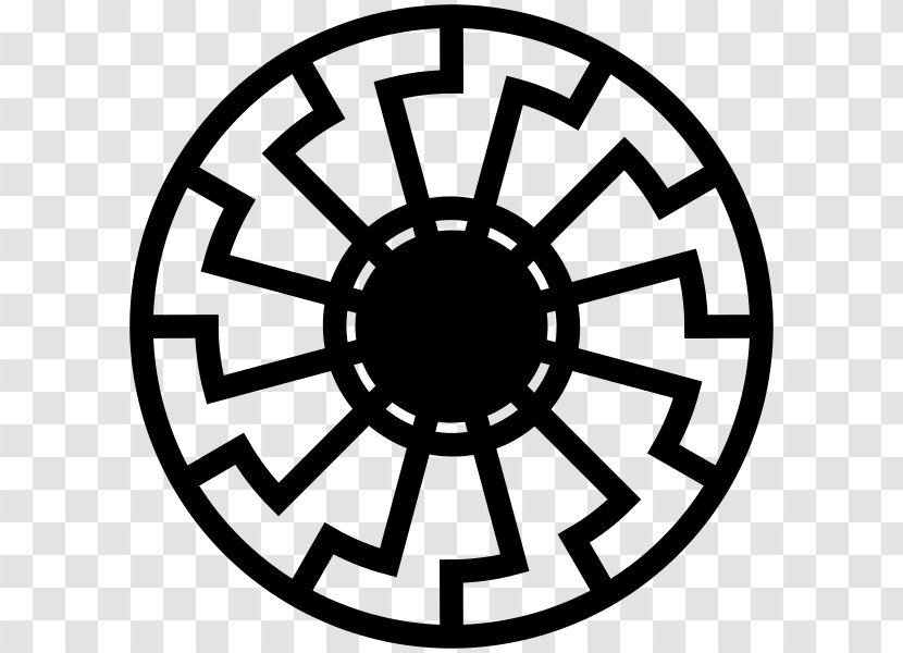Coming Race EasyRead Edition Black Sun Wewelsburg Solar Symbol Nazism - Rim - Blacksun Transparent PNG