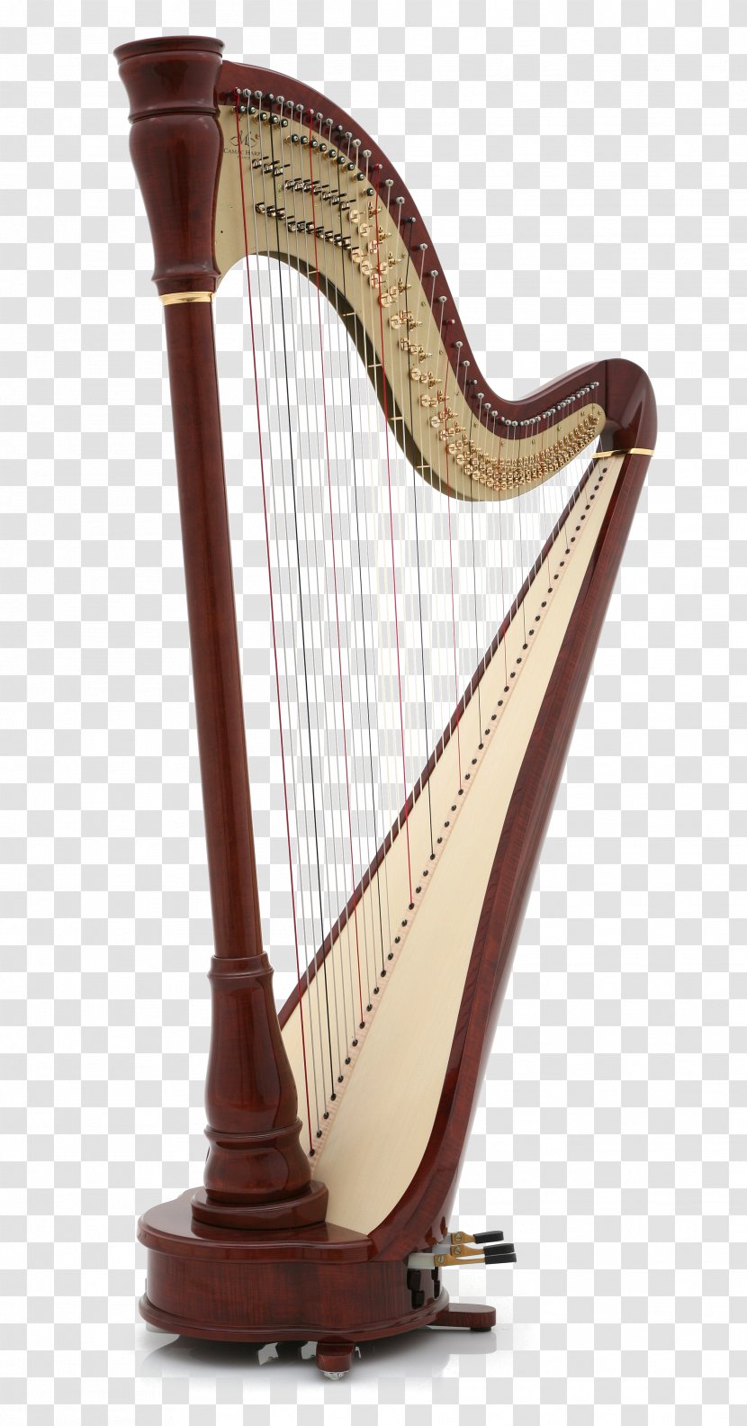 Camac Harps Pedal Harp Musical Instruments Electric - Watercolor Transparent PNG