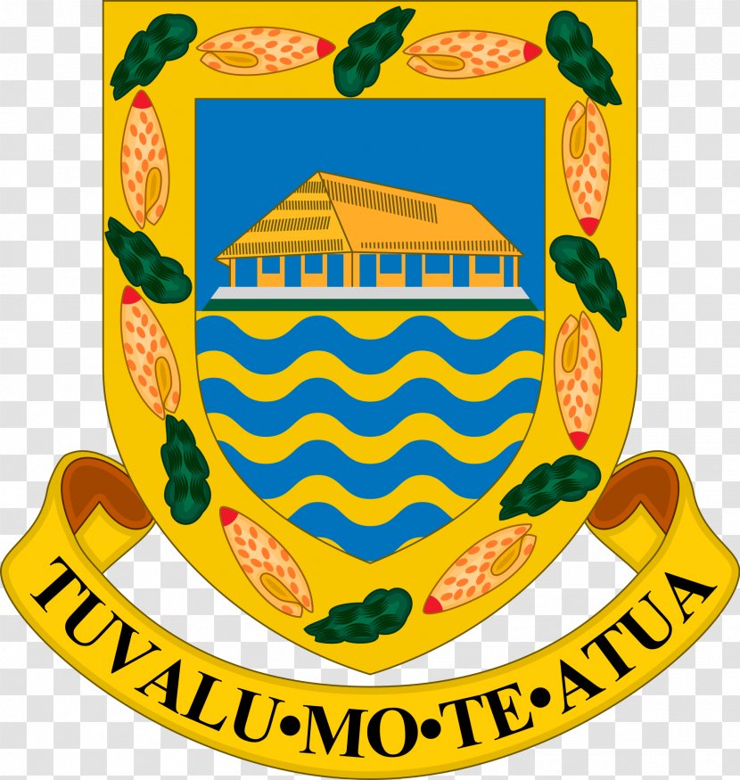 Funafuti Coat Of Arms Tuvalu Mo Te Atua Flag - Area - Yellow Transparent PNG