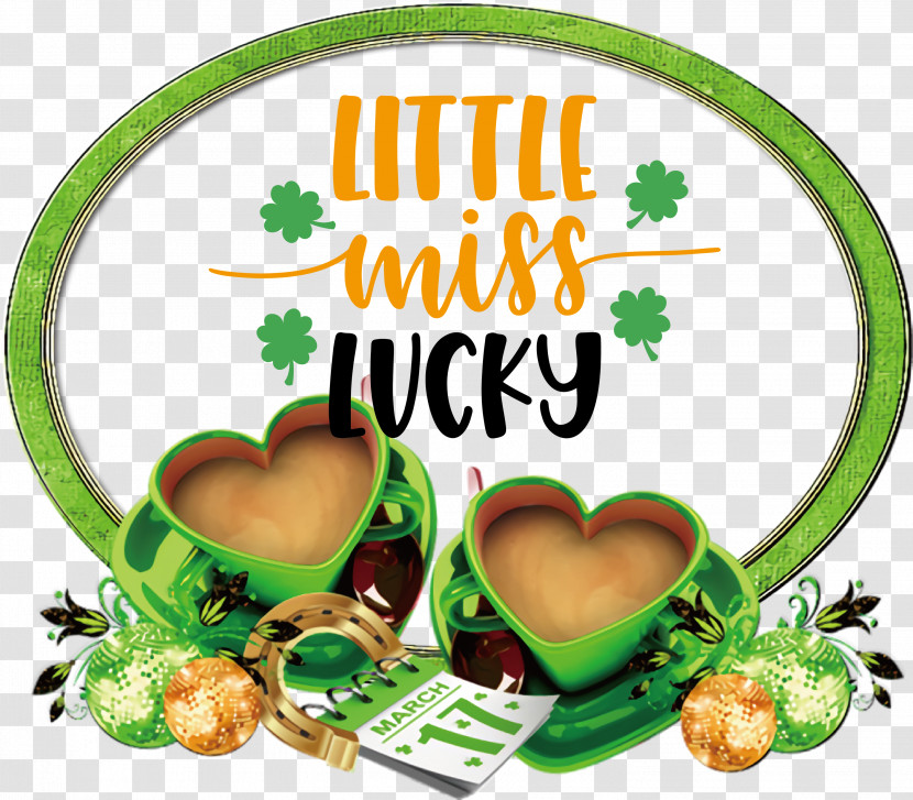 Little Miss Lucky Lucky Patricks Day Transparent PNG
