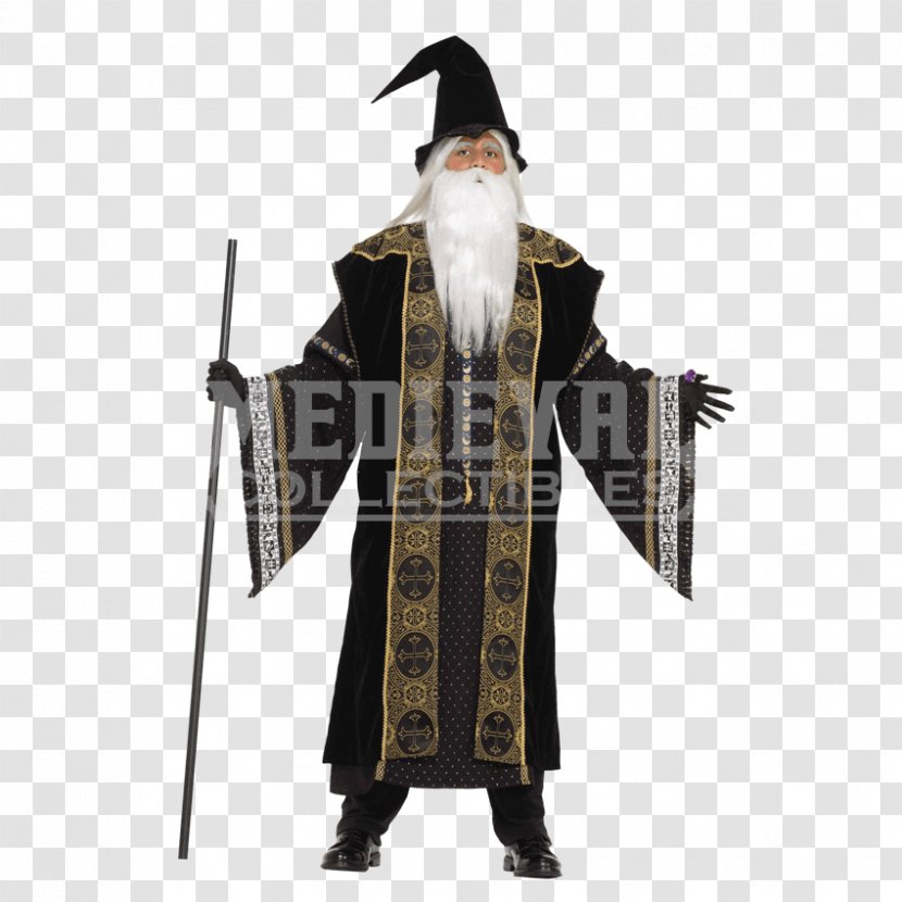 Robe Halloween Costume Magician Merlin - Party - Medieval Transparent PNG