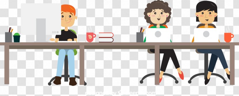 Cartoon Illustration - Furniture - Business Office Transparent PNG