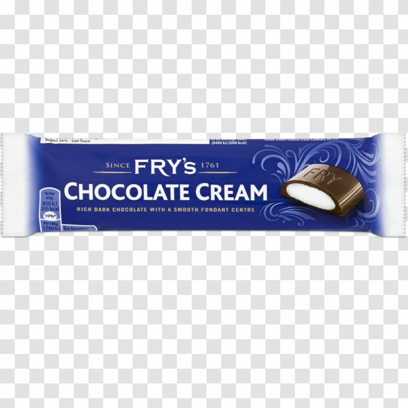Chocolate Bar Fry's Cream J. S. Fry & Sons Food - Dark Transparent PNG