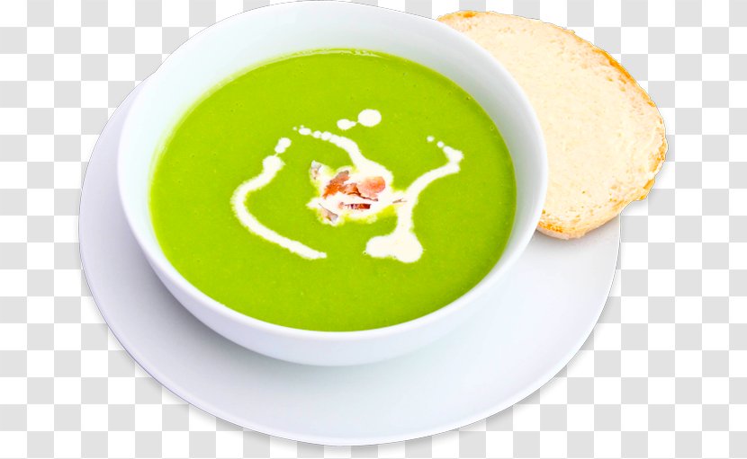 Pea Soup Leek Potage Bacon - Food Transparent PNG