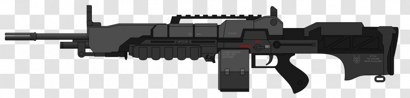 General-purpose Machine Gun Firearm Light - Silhouette - Bigguns Transparent PNG