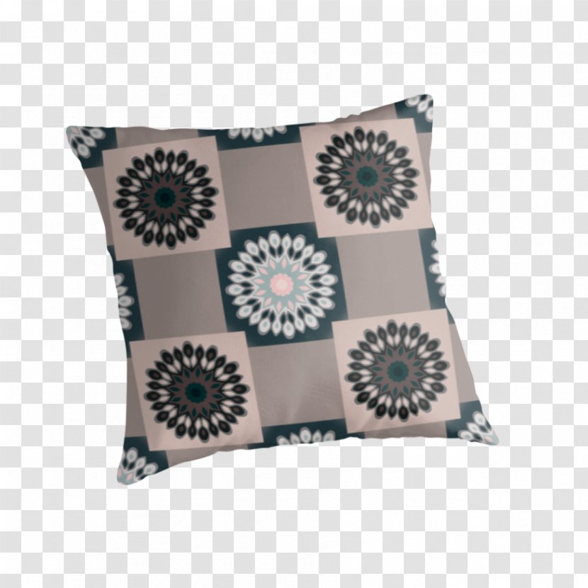 Throw Pillows Cushion Textile Brown - Blue Pink Pattern Transparent PNG