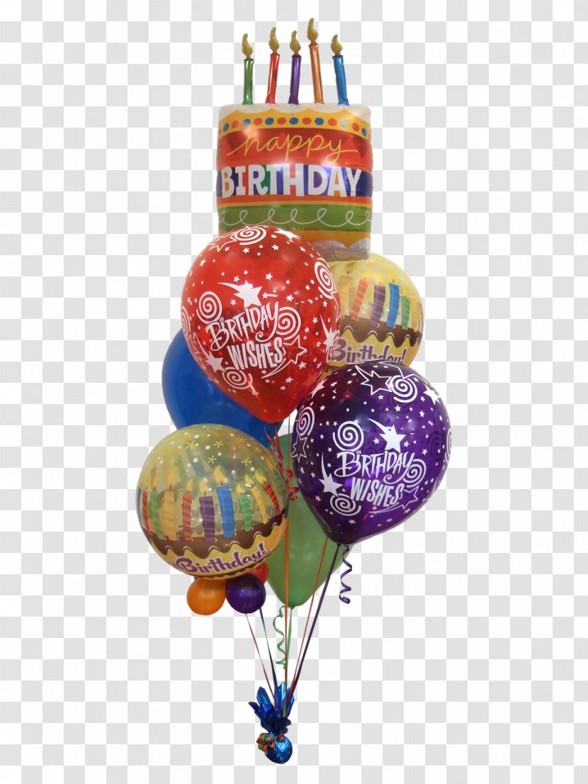 Balloon Birthday Flower Bouquet Gift Wish Transparent PNG