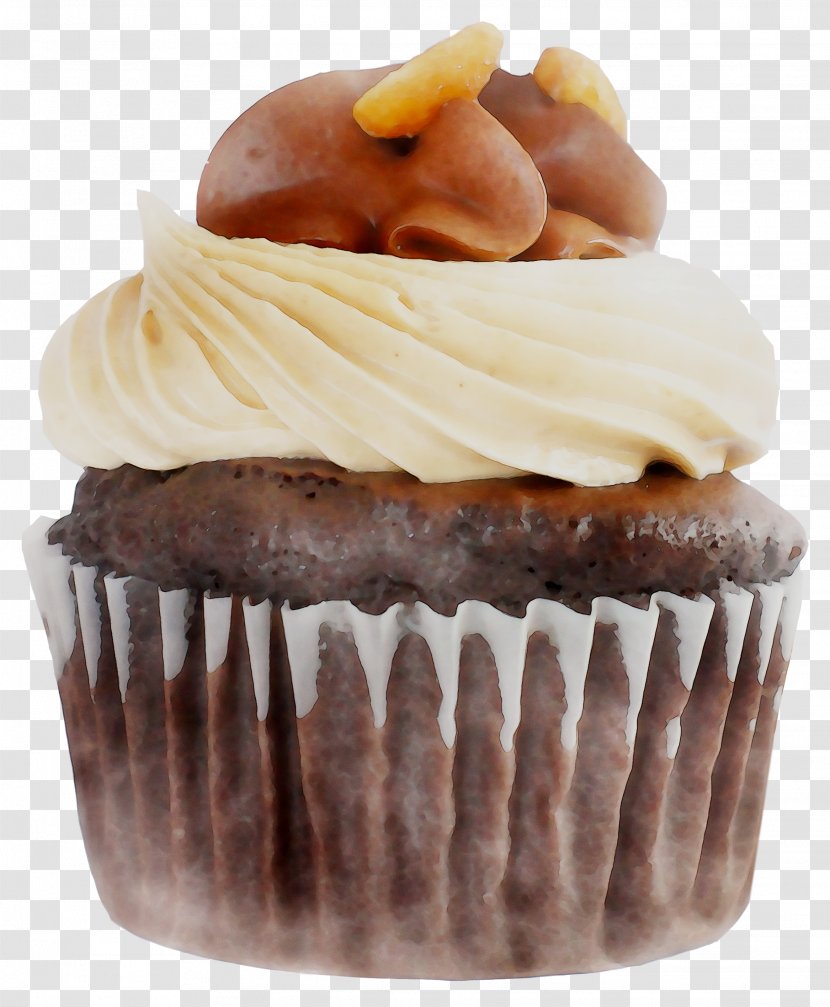 Cupcake American Muffins Chocolate Peanut Butter Cup Cream - Dessert - Baking Transparent PNG