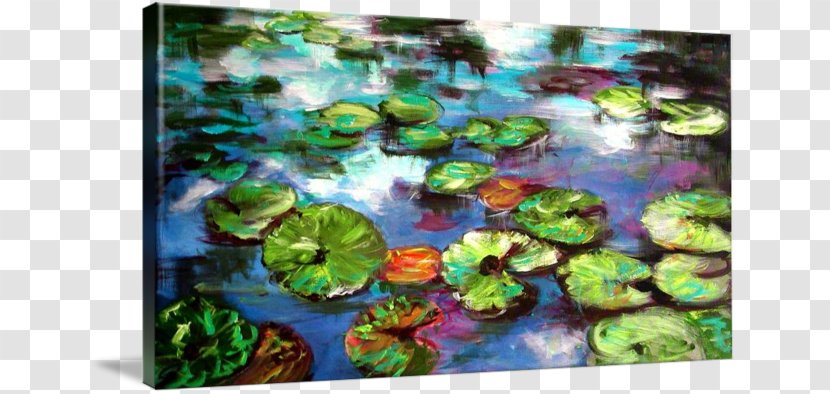 Water Lilies Giverny Painting Art Canvas - Keyword Tool - Watercolor Lily Transparent PNG