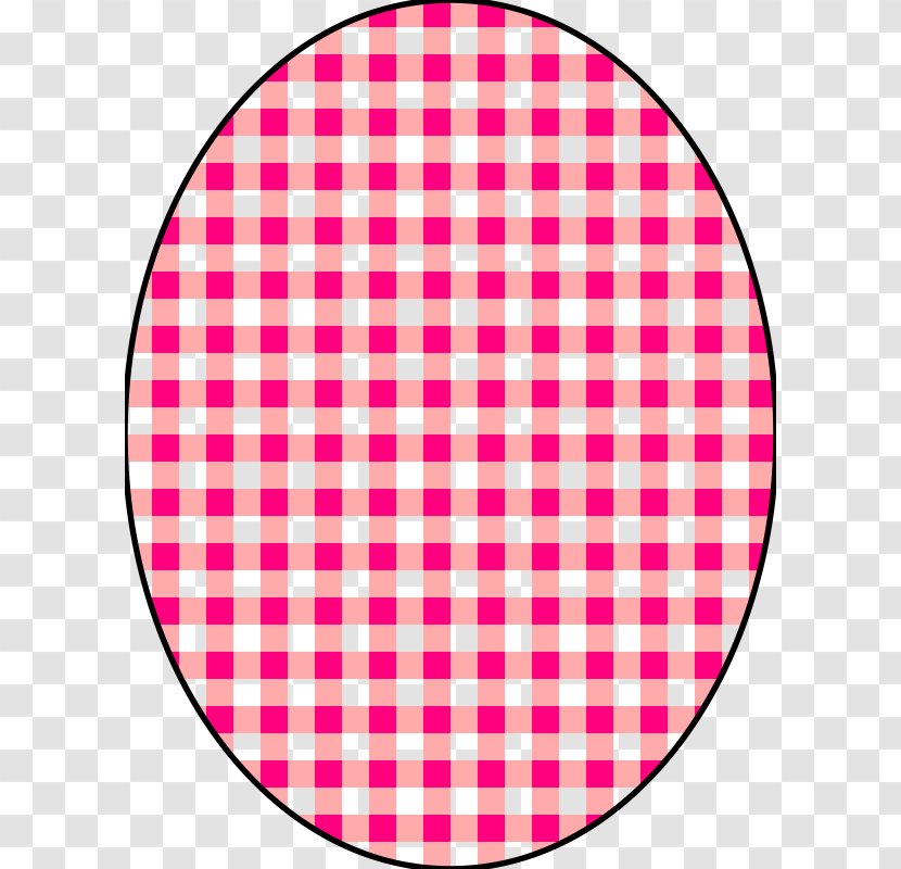 Check Gingham Clip Art - Pink - Checkerboard Border Transparent PNG