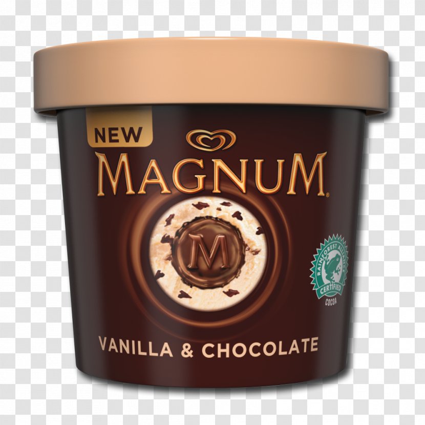 Ice Cream Magnum Wall's Chocolate Red Velvet Cake - Vanilla Transparent PNG