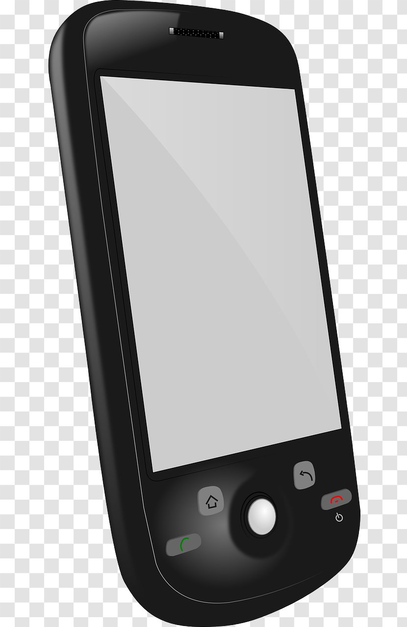 Telephone Clip Art - Mobile Device - Slider Phone Transparent PNG