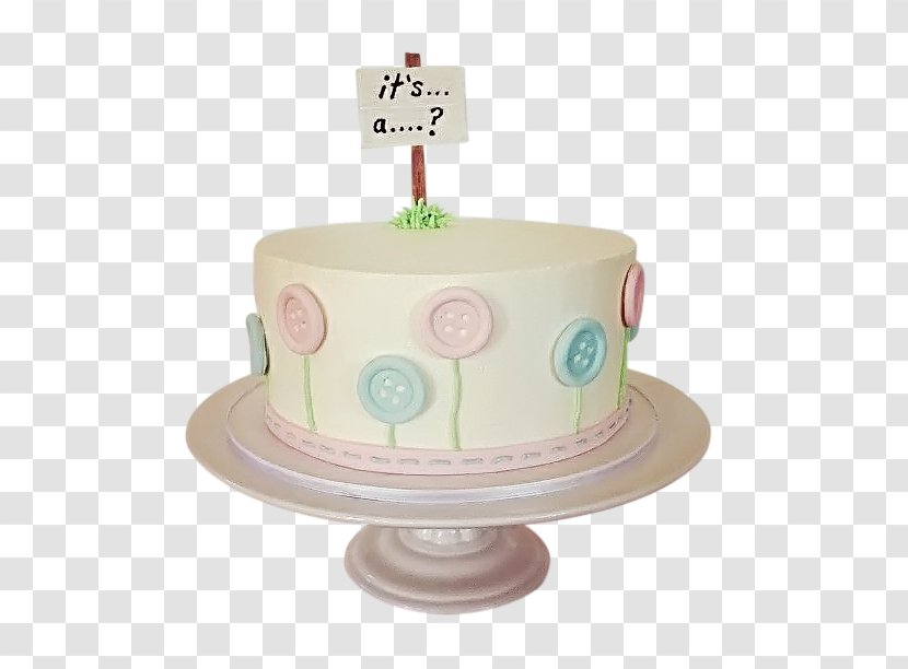 Torte Birthday Cake Decorating Cupcake Buttercream - Baby Gender Reveal Transparent PNG