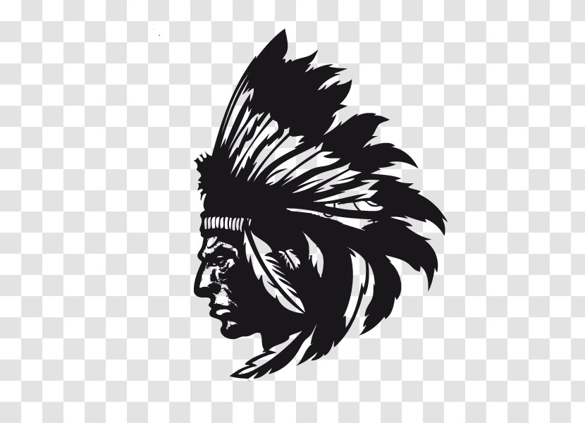 Native Americans In The United States Indigenous Peoples Of Americas War Bonnet Tribal Chief - Silhouette Transparent PNG