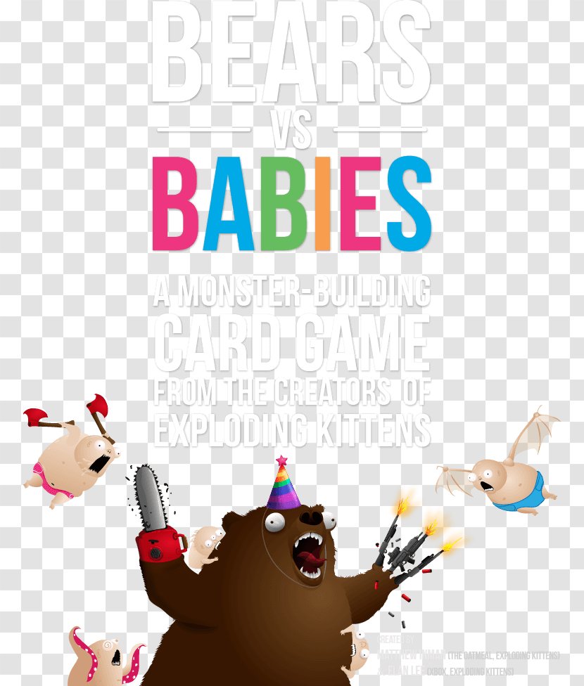 Bears Vs. Babies Exploding Kittens Game Common Admission Test (CAT) · 2018 - Bear Transparent PNG