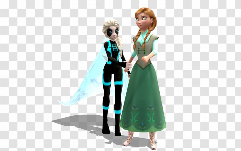 Elsa Anna YouTube MikuMikuDance Figurine - Youtube - Frozen Transparent PNG