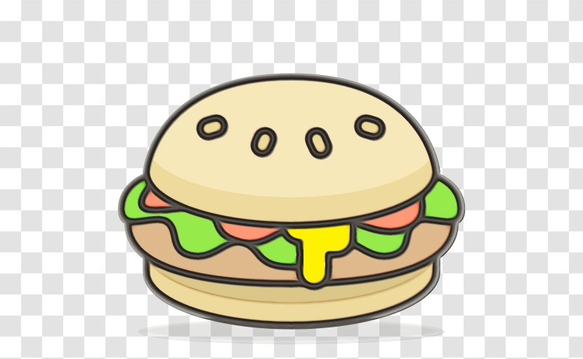 Burger Cartoon - Bun - Dish Finger Food Transparent PNG