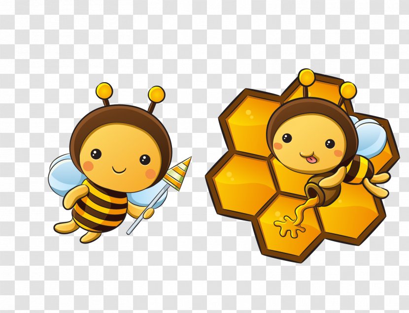 Queen Bee Insect Clip Art - Membrane Winged - Cute Transparent PNG