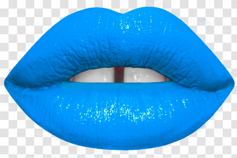 Lipstick Blue Cosmetics Color - Lips Transparent PNG