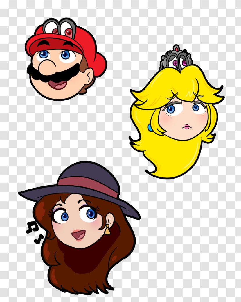 Super Mario Odyssey Princess Peach Paper - Facial Expression Transparent PNG