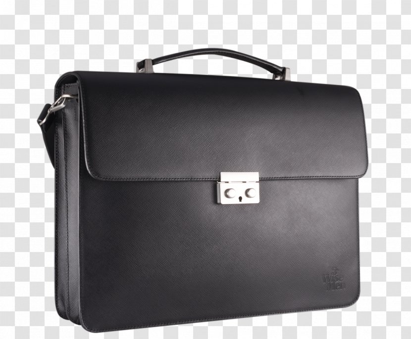 Baggage Briefcase Leather - Black M - Wise Man Transparent PNG