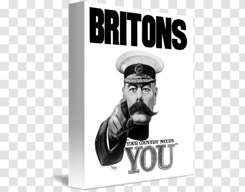 Recruitment To The British Army During First World War Lord Kitchener Wants You Poster Propaganda In I - Black And White Transparent PNG