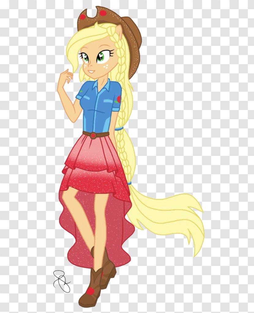 Applejack My Little Pony: Equestria Girls Pinkie Pie - Heart - Hair Style Transparent PNG