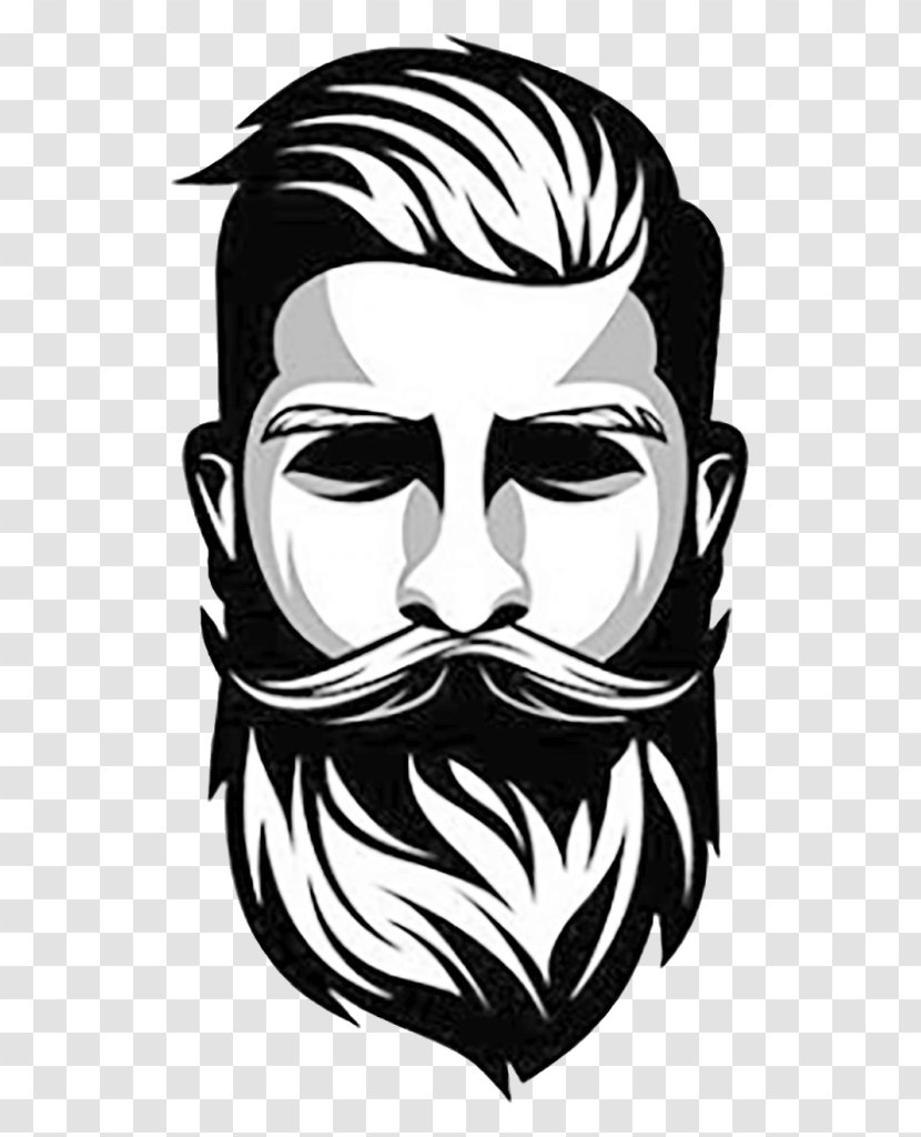Beard Logo Graphic Design Barber Transparent PNG