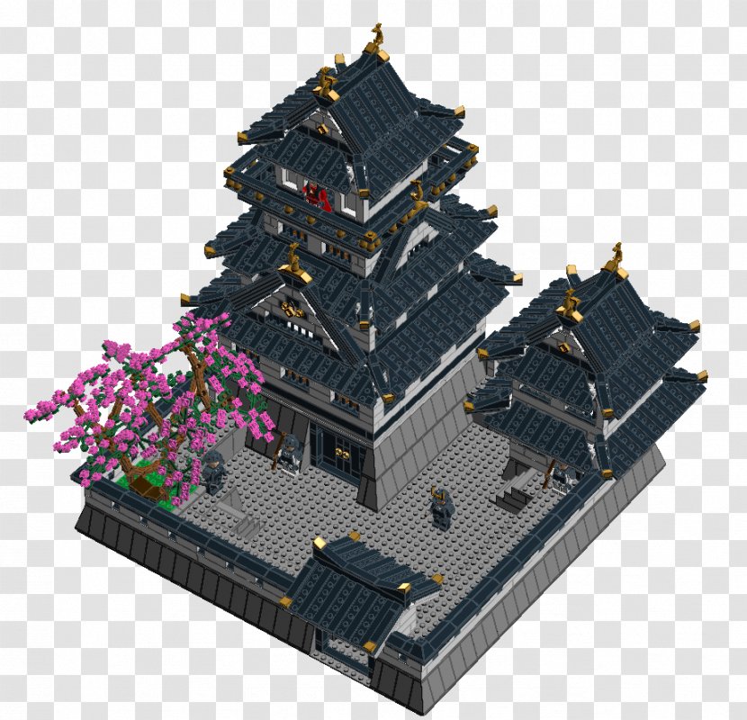 Vaporwave Japanese Castle Seapunk Plunderphonics - Glitch Art Transparent PNG