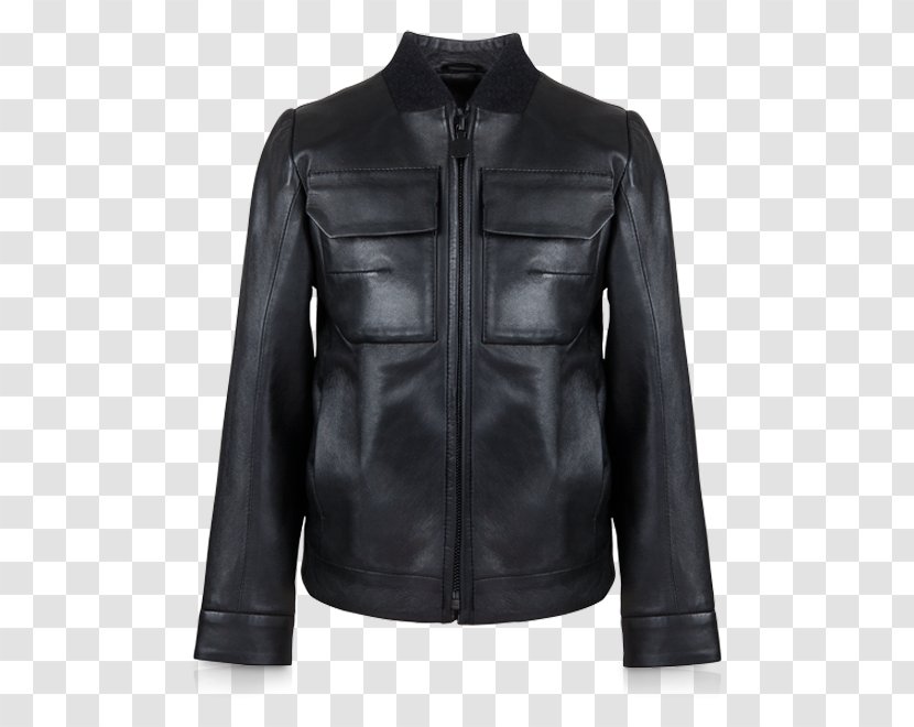 Leather Jacket Clothing Artificial Zipper - Coat Transparent PNG