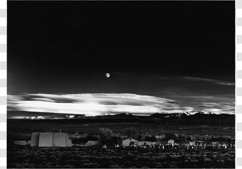 Moonrise, Hernandez, New Mexico, 1941 Photography - Ansel Adams - Photographer Transparent PNG