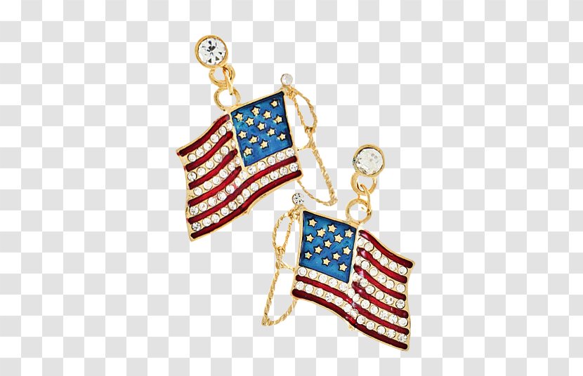 Earring Diamond-like Carbon Jewellery Flag Of The United States Transparent PNG