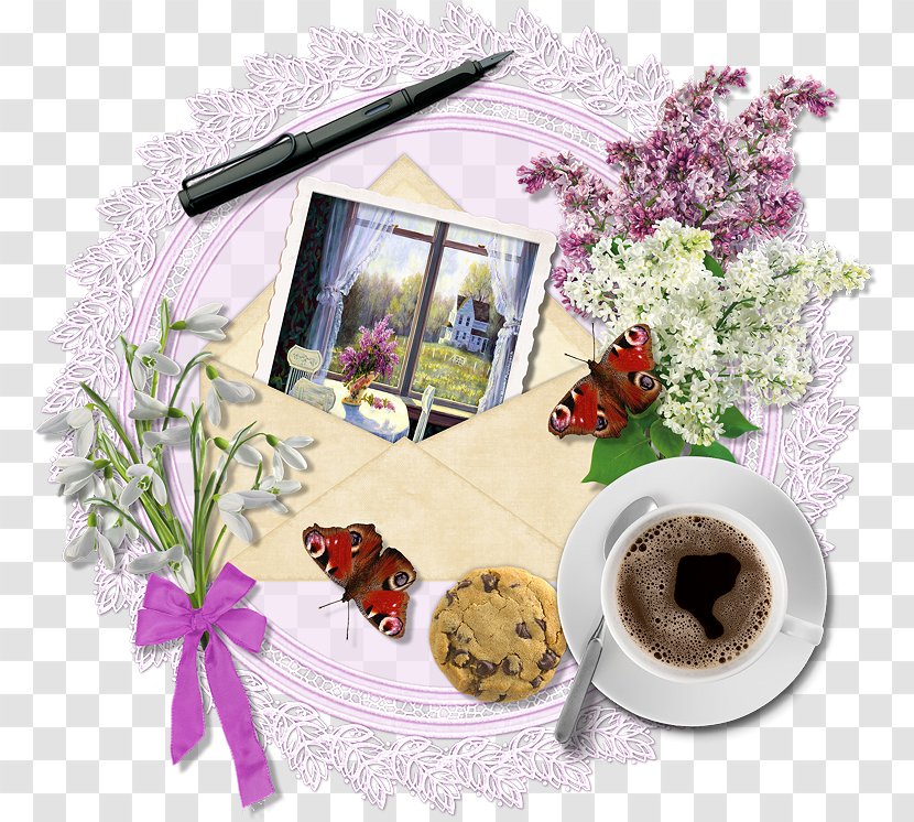 Flower Floral Design Food Biscuits - Lilac Transparent PNG