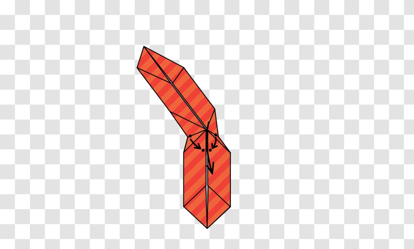 Origami Art Bow Tie Symmetry Pattern - Orange - Cartoon Transparent PNG
