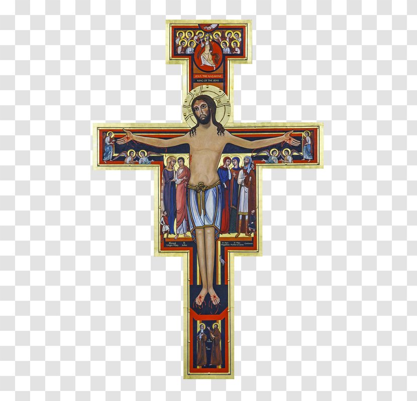 San Damiano, Assisi Basilica Of Saint Francis Damiano Cross Crucifix Tau - Religion Transparent PNG